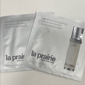 La Prairie Silver and White Caviar Whitening Masks